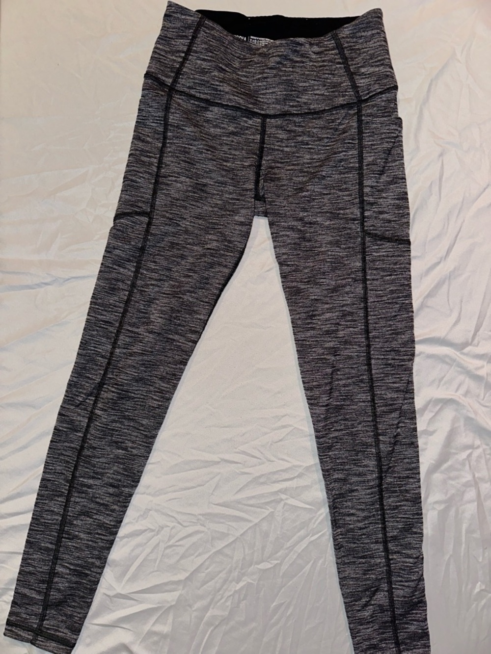 Victoria's Secret Sport Gray Marled Performance Leggings with Pockets - Sz Small